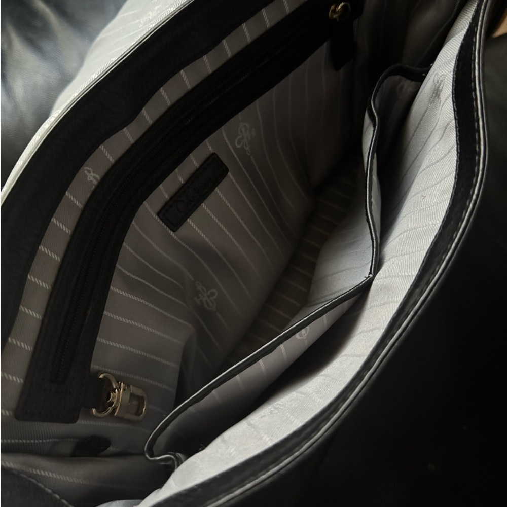 Cole Haan - Black Leather and Gold-Tone
Hardware Handbag - Picture 12 of 13